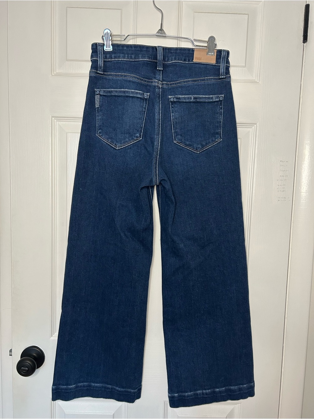 Paige Anessa High Rise Cropped Wide Leg Jeans - Picture 9 of 16